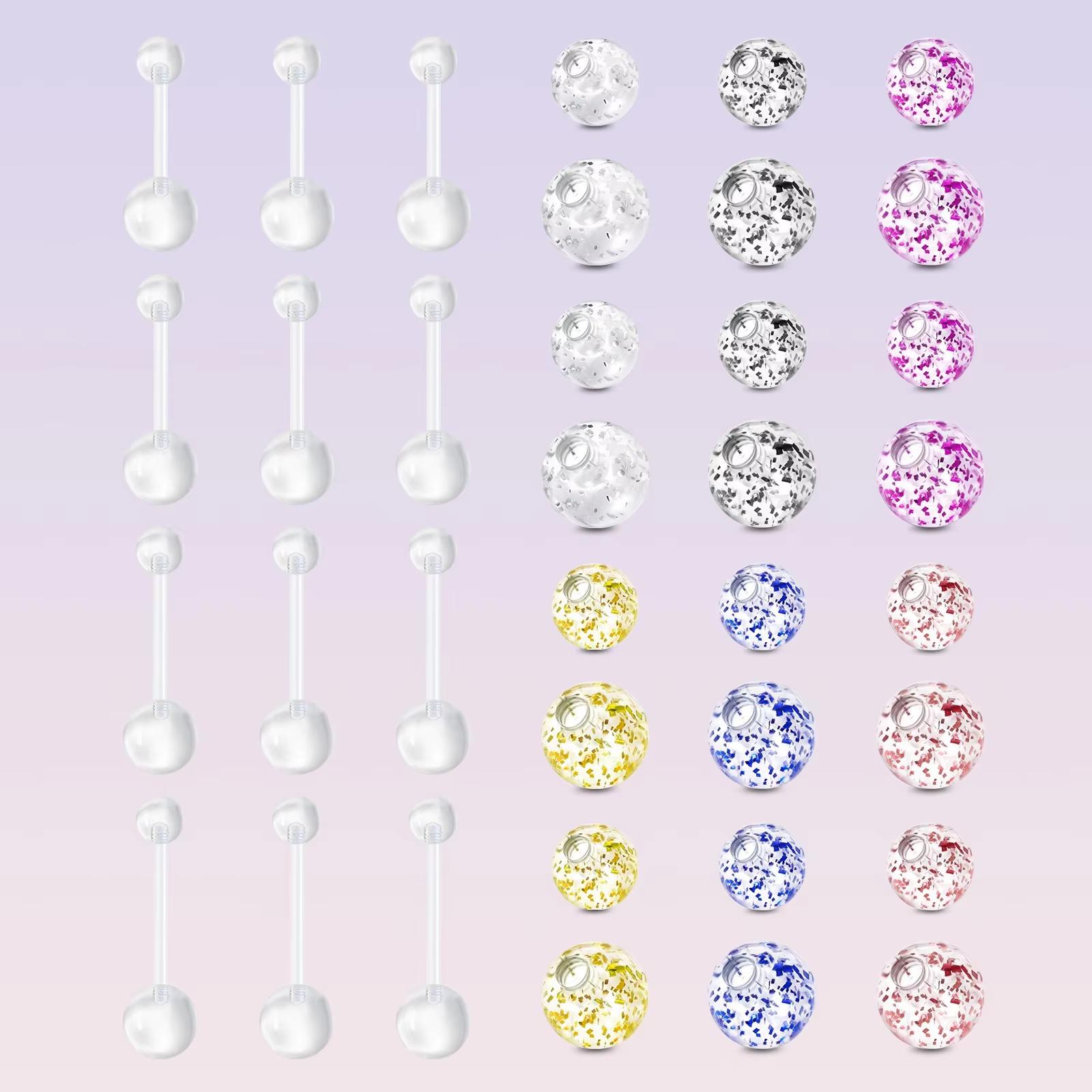 Body Jewelry Replacement Ball - 여성을 위한 간단하고 유행 배 단추