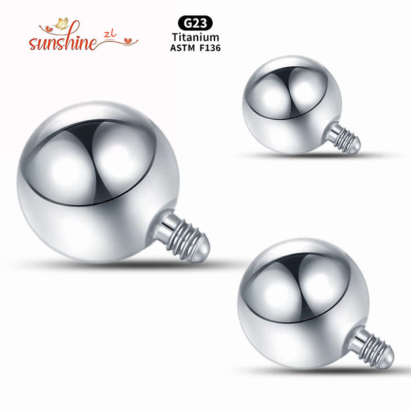 Body Jewelry Replacement Ball - 1PCS 내부 스레드 볼 티타늄 교체