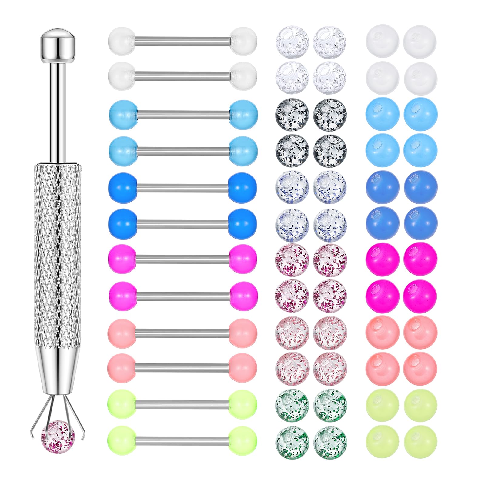 Body Jewelry Replacement Ball - 12PCS 바벨 여여성 남성을 위한 보석