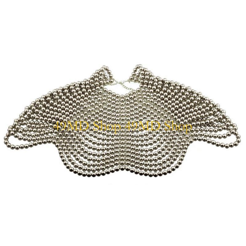 49MD 우아한 여성 목도리 멀티 레이어 파란색 가슴  - Body Jewelry For You 리뷰 및 가격