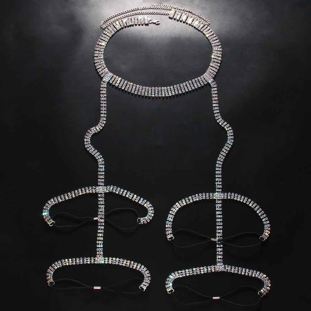 Stonefans 라인석 허벅지 가터 체인 비키니 허리 - Body Jewelry Retainers 리뷰 및 가격