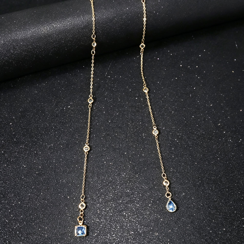 새로운 유행의 우아한 목걸이, 백 체인, 연회 스타일, - Body Jewelry Necklace 리뷰 및 가격