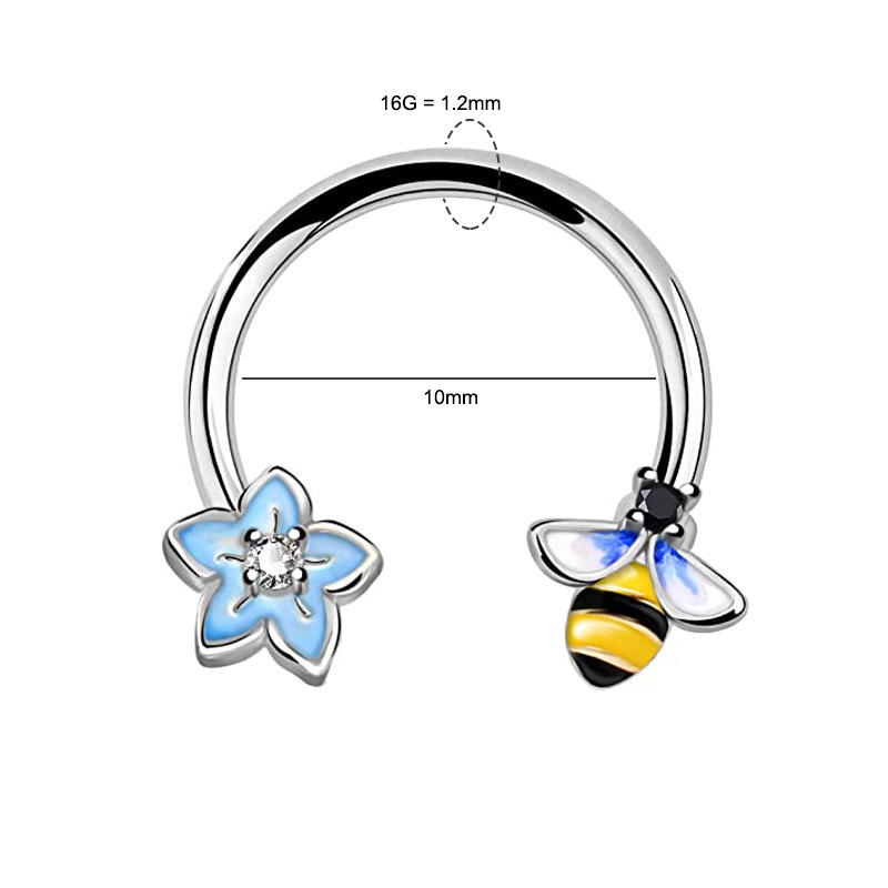 16G 셉텀 링 데이스 피어싱 주얼리 수술용 스틸 연골 - Body Jewelry Surgical Steel 리뷰 및 가격