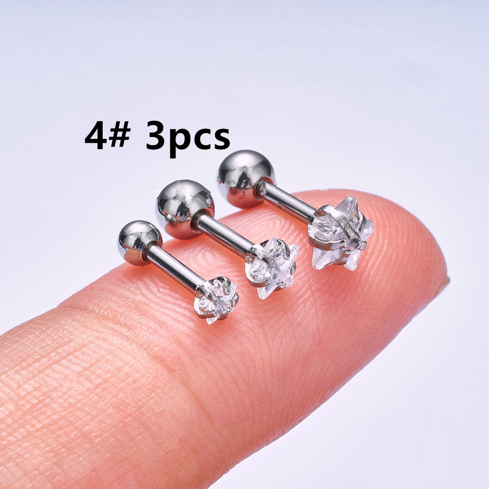헬릭스 피어싱 스타 귀걸이 여성용, 트렌드 2025 지 - Body Jewelry Surgical Steel 리뷰 및 가격